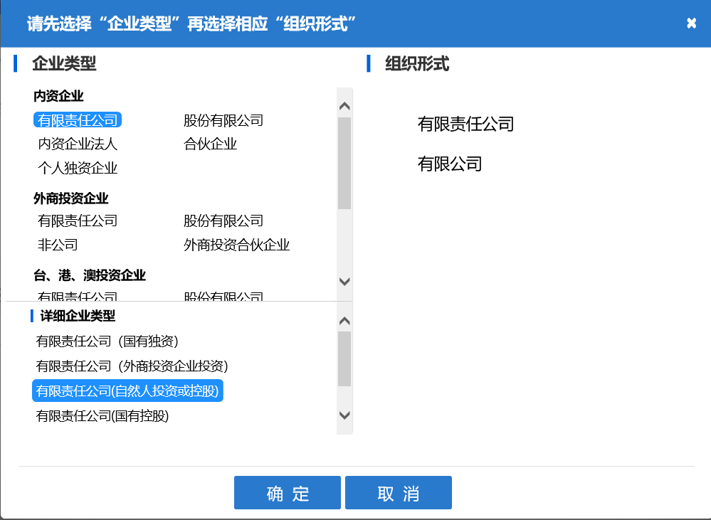 河南二七區(qū)公司核名名稱預(yù)先核準(zhǔn)組織形式