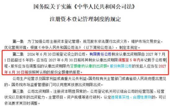 注冊資本實繳最新政策：2024年7月1日前注冊公司要實繳嗎